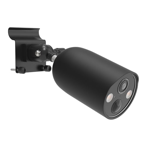 OkeMeeo Vinyl-Seitenhalterung ohne Bohren mit Silikonabdeckung für TP-Link Tapo MagCam (C425-Kamera), verstellbare Halterung, schwarz von OkeMeeo