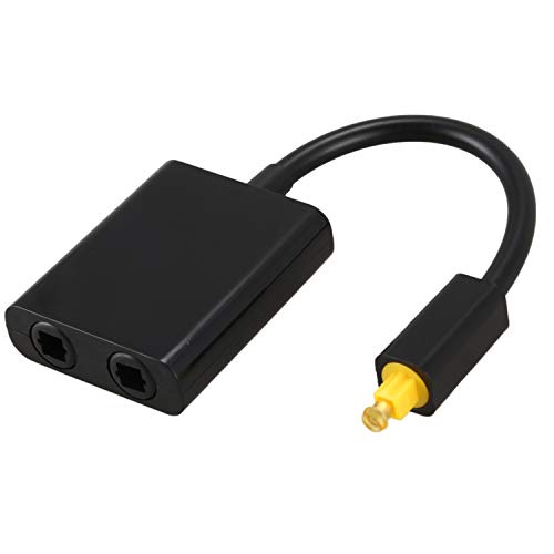 Okeeyseda Optischer SPDIF Audio Splitter 2 Wege Toslink Splitter Adapter 1 Eingang 2 Ausgang Optischer SPDIF Kabel Splitter Hub von Okeeyseda