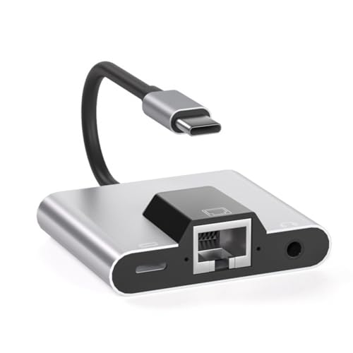 Okeeyseda Typ-C-Mobilnetzwerkkarten-Netzwerkkabelkonverter zu RJ45-Ethernet-Adapter, Einfach zu Verwenden und Langlebig Okeeyseda Typ-C-Mobilnetzwerkkarten-Netzwerkkabelkonverter zu RJ45-Ethernet-Adapter, Einfach zu Verwenden und Langlebig von Okeeyseda