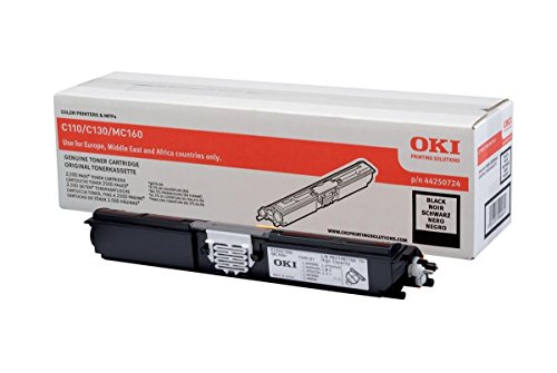 OKI 44250724 C110 Toner, ISO / IEC 19752, 2500 Seiten, schwarz von Oki