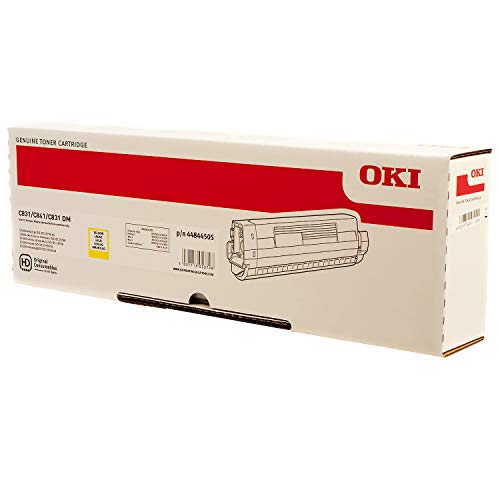 OKI 44844505 – Toner Gelb – 10.000 Handschuhe Toner für C831/C841, gelb, 10000 Seiten von Oki