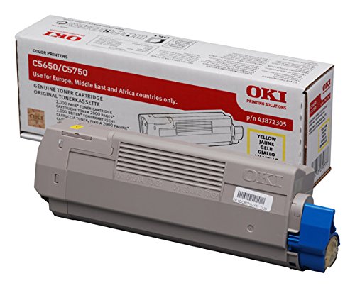 OKI C 5650 (43872305) Original Toner von OKI - Gelb/Yellow / ca. 2.000 Seiten von Oki