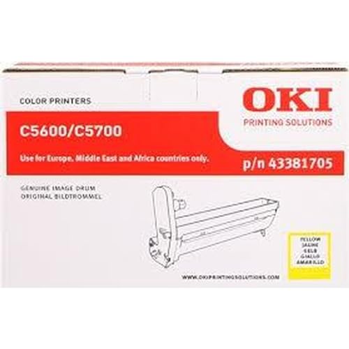 OKI Trommel für C5600/C5700 Drucker Kapazität 20,000 Seiten, gelb von Oki