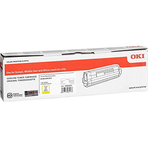 Oki MC853/873 Toner Gelb f.7.300 Seiten von Oki