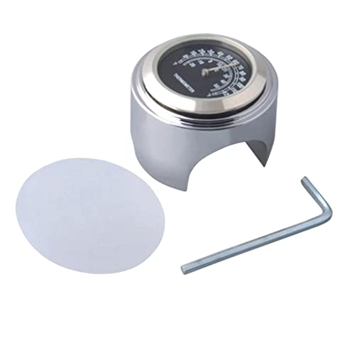 Okiyakusama 1 Stücke 7/8 "Wasserdichte Motorrad Lenkertemperatur Thermometer Leucht, Schwarz von Okiyakusama