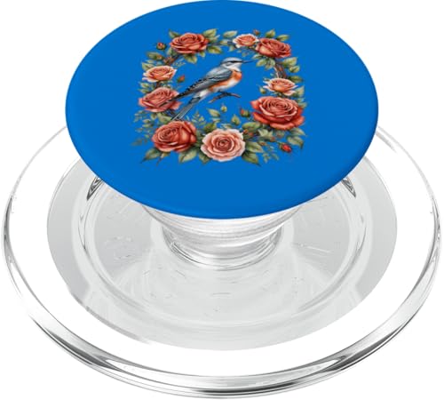 Scherenschwanz-Fliegenfänger umgeben von roten Rosen PopSockets PopGrip für MagSafe Scherenschwanz-Fliegenfänger umgeben von roten Rosen PopSockets PopGrip für MagSafe von Oklahoma Territory Symbols Gifts & Tees taiche
