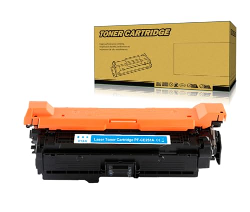 Okra 1 Cyan Toner Kompatibel mit HP 504A Cyan HP 504X Cyan HP CE251A HP CE251X Toner für HP Color Laserjet CP3525dn CP3520 CP3525n CP3525x HP Color Laserjet CM3530 CM3530FS von Okra