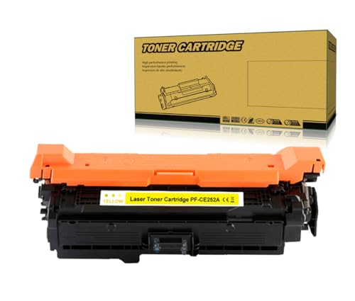 Okra 1 Gelb Toner Kompatibel mit HP 504A Gelb HP 504X Gelb HP CE252A HP CE252X Toner für HP Color Laserjet CP3525n CP3520 CP3525dn CP3525x HP Color Laserjet CM3530FS CM3530 von Okra