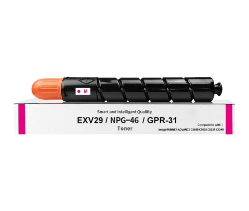 Okra 1 Magenta Kompatibel mit Toner Canon C-EXV29 M Toner NPG46 Canon C-EXV 29 Magenta Toner 2798B002 für Canon iR-ADV C5030 C5035 C5235 C5240 C5030i C5035i C5235i C5240i von Okra