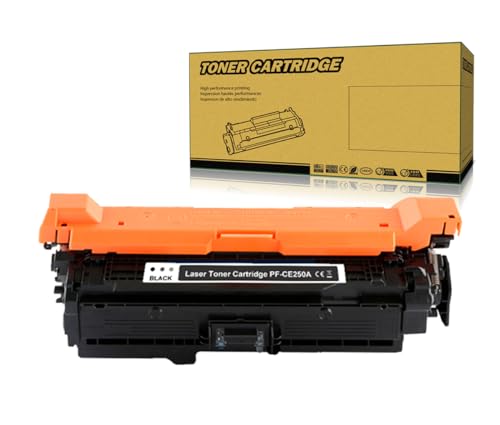 Okra 1 Schwarz Toner Kompatibel mit HP 504A Schwarz HP 504X Schwarz HP CE250A HP CE250X Toner für HP Color Laserjet CP3520 CP3525dn CP3525n CP3525x HP Color Laserjet CM3530 CM3530FS von Okra