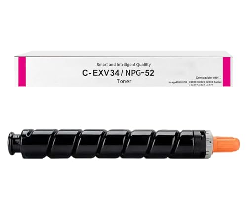 Okra EXV34 Toner 3784B002 Kompatibel mit Canon C-EXV 34 Toner Canon C-EXV34 Magenta Toner für Canon iR ADV C2030 C2030i C2030L Canon iR C2020 C2020i C2020L iR C2025i iR C2220i C2220L iR C2225i C2230i von Okra