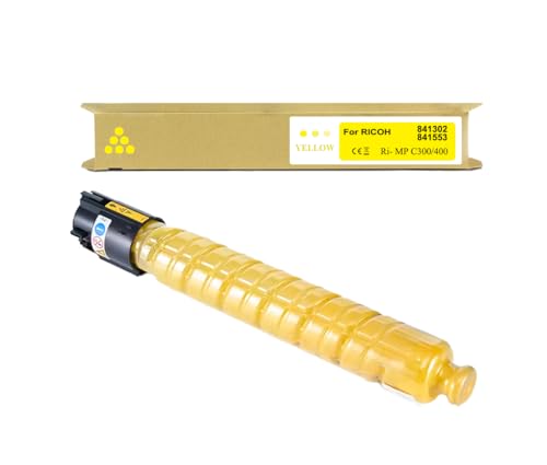 Okra Gelb Toner Kompatibel mit Ricoh 841302 Ricoh 841553 für Ricoh MP C400 Toner für Ricoh MP C300 SR Toner Ricoh MP C400 SR Ricoh MP C401 ZSP Ricoh MPC401 SP Ricoh MP C401SR von Okra