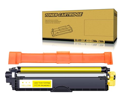 Okra TN246 Toner Kompatibel mit Brother TN245Y TN-245Y für Brother HL 3172CDW 3140CW HL 3150CDW HL 3170CDW Brother DCP 9020CDW DCP 9017CDW DCP 9015CDW Brother MFC 9340CDW MFC 9330CDW MFC 9140CDN Gelb von Okra