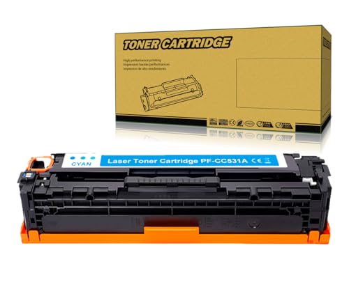 Okra Toner 304A Kompatibel mit HP 304A Cyan Toner HP CC531A Toner Cyan für HP Color Laserjet CP2025 CP2020 CP2025n CP2025dn HP Color Laserjet CM2320nf MFP CM2320fxi MFP CM2320n MFP von Okra