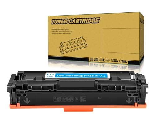 Okra Toner 410X Kompatibel mit HP 410X Cyan Toner HP 410A Cyan Toner HP CF411X Toner HP CF411A Toner für HP Color Laserjet Pro MFP M452dn M452dw M452nw M377dw Pro MFP M477fdn M477fdw M477fnw von Okra