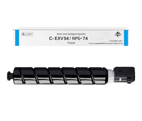 Okra Toner Kompatibel mit Canon EXV 54 Toner Canon C-EXV54 Cyan Canon C-EXV 54 Toner NPG-74 GPR-58 Canon 1395C002 für Canon Imagerunner Advance C3125 C3025 C3025i C3125i Canon iR ADV C3125 C3025 von Okra