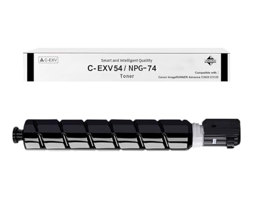 Okra Toner Kompatibel mit Canon EXV54 Canon C-EXV54 Toner Canon C-EXV 54 Schwarz Toner NPG74 GPR58 Canon 1394C002 für Canon Imagerunner Advance C3025 C3125 C3025i C3125i Canon iR ADV C3025 C3125 von Okra