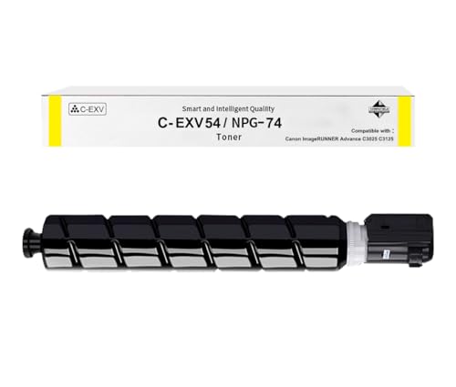 Okra Toner Kompatibel mit Canon EXV54 Toner Canon C-EXV54 Gelb Canon C-EXV 54 Toner NPG74 GPR58 Canon 1397C002 für Canon Imagerunner Advance C3125i C3025 C3025i C3125i Canon iR ADV C3125i C3025 von Okra