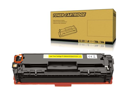 Okra Toner Kompatibel mit HP 125A Gelb Toner HP CB542A HP 128A Gelb Toner HP CE322A HP 131A Gelb Toner HP CF212A für HP Color Laserjet Pro M276n M251n HP CM1415 CM1415fn HP CP1525n CP1525nw CP1515n von Okra