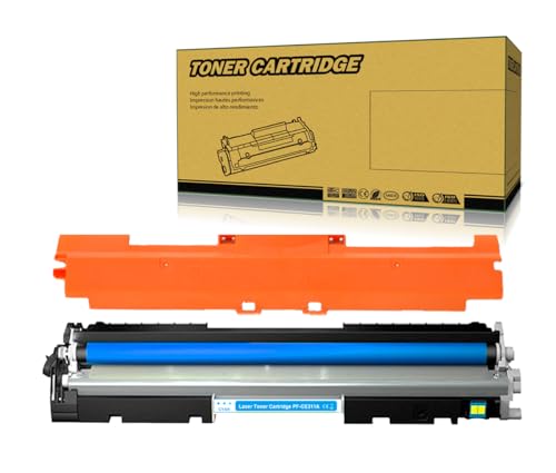 Okra Toner Kompatibel mit HP 126A Cyan ( HP CE311A ) HP 130A Cyan ( HP CF351A ) für HP Colour Laserjet CP1025nw CP1025 M175a M175nw M176n M177fw HP Laserjet Pro 100 HP Laserjet Pro M275 M275nw von Okra