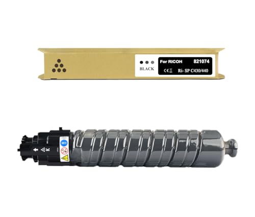 Okra Toner Kompatibel mit Ricoh 821074 Schwarz für Ricoh SP C430 Toner Ricoh SP C440 Toner für Ricoh Aficio SP C430DN Ricoh Aficio SP C431DN Ricoh Aficio SP C440DN Ricoh Aficio SP C441DN von Okra
