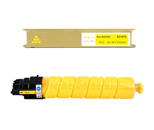 Okra Toner Kompatibel mit Ricoh 821075 Gelb für Ricoh Aficio SP C431 Toner Ricoh SP C440 Toner für Ricoh Aficio SP C430DN Ricoh Aficio SP C431DN Ricoh Aficio SP C440DN Ricoh Aficio SP C441DN von Okra