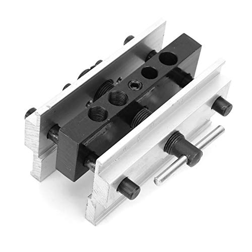 Holzbearbeitungs-Dübellehre, Aluminiumlegierung, verstellbarer Metallbohrer, Dübel, metrische Zollskala, Dübellehre, Werkzeug zum Herstellen von Verbindungen Holzbearbeitungs-Dübellehre, Aluminiumlegierung, verstellbarer Metallbohrer, Dübel, metrische Zollskala, Dübellehre, Werkzeug zum Herstellen von Verbindungen von Okuyonic