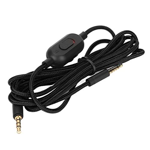 Okuyonic Gaming-Headset-Kabel, Kopfhörer-Soundkabel, Rauschunterdrückung, Quetschfestigkeit für Zuhause für G Pro X für G233(Schwarz) von Okuyonic