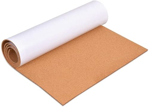 Okydoky Pinnwand Korkpla(40 * 120cm,3mm), Selbstklebende Kork Borad Rolle, Korktafel zum Fotos aufhängen, Cork Bulletin Bars für Büro, Schule und Zuhause(3mm,DE) von Okydoky