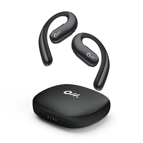 Oladance OWS Pro Open Ear Bluetooth Kopfhörer mit Multipoint-Verbindung, bis zu 58 Stunden Wiedergabezeit, inklusive Ladehülle, kompatibel mit Android & iPhone, hochwertige 23 * 10mm Treiber Schwarz von Oladance