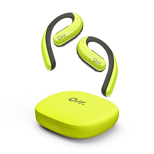 Oladance OWS Pro Open Ear Bluetooth Kopfhörer mit Multipoint-Verbindung, bis zu 58 Stunden Wiedergabezeit, inklusive Ladehülle, kompatibel mit Android & iPhone, hochwertige 23 * 10mm Treiber Grün von Oladance