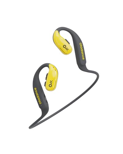 Oladance OWS Sports Open-Ear Headphone, 15 Hours Open Wearable Stereo Bluetooth Earphones IPX8 Waterproof for Running Cycling Workout Gym, Wireless Bluetooth 5.1 Compatible iPhone and Android Yellow von Oladance