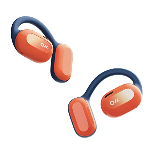 Oladance OWS2 Open-Ear Kopfhörer, kabellose Bluetooth 5.3 Kopfhörer mit Multipoint-Verbindung, kompatibel mit Android & iPhone, 19 Stunden Nutzungszeit mit Tragetasche, Orange von Oladance