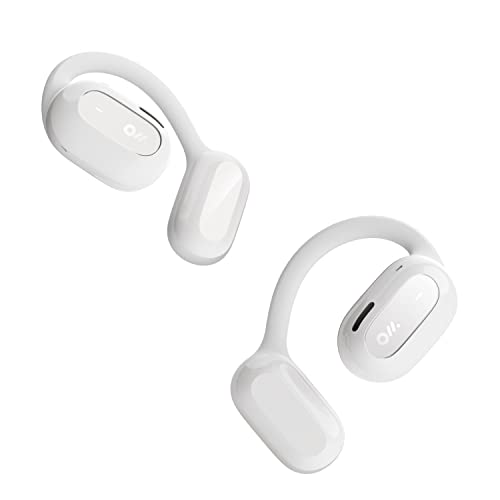 Oladance OWS2 Open-Ear Kopfhörer, kabellose Bluetooth 5.3 Kopfhörer mit Multipoint-Verbindung, kompatibel mit Android & iPhone, 19 Stunden Nutzungszeit mit Tragetasche, Weiß von Oladance