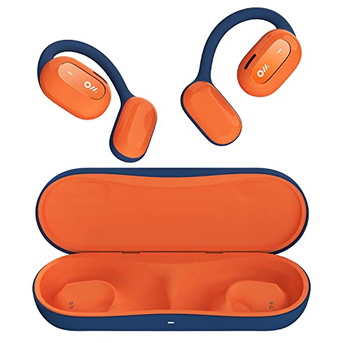 Oladance Open Ear Kopfhörer, Bluetooth 5.2 Kabellose Ohrhörer mit 2-dynamischen 16,5mm Audiotreibern, bis zu 16 Std. Akku, wasserdichte Sport Earbuds für Android & iPhone, Mars-Orange von Oladance