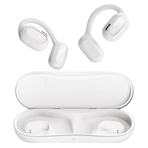 Oladance Wearable Stereo Bluetooth Kopfhörer Open Ear Kopfhörer für iPhone und Android, Kopfhörer Kluetoothbis zu 16 Stunden Spielzeit mit Zwei 16,5 mm dynamischen Treibern Wolken Weiß von Oladance