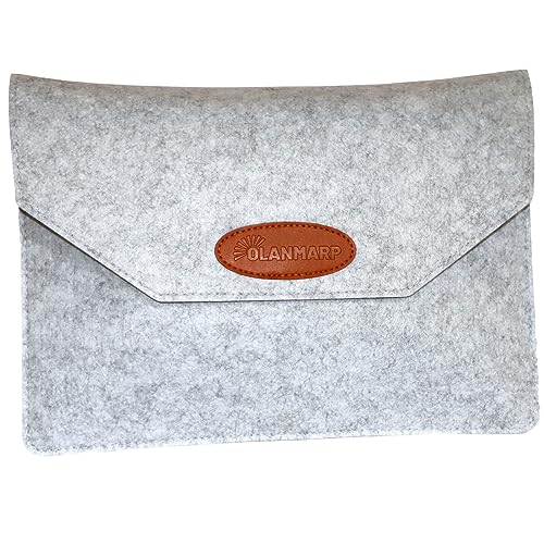 Olanmarp Praktische Filz Laptop Tasche - Schützende Hülle für 13-Zoll MacBooks und Ultrabooks - Innenmaße: 35x26 cm Olanmarp Praktische Filz Laptop Tasche - Schützende Hülle für 13-Zoll MacBooks und Ultrabooks - Innenmaße: 35x26 cm von Olanmarp