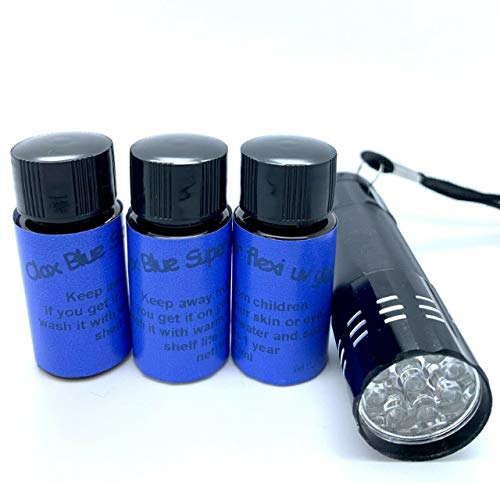 30ml Blau Super Flexi UV Harz, Kleber, 9 LED UV Taschenlampe für Fliegenbinden von Olax