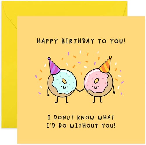 Lustige Geburtstagskarte für Kollegen, Donut Know What I'd Do Without You, lustiges Geburtstagsgeschenk für Männer und Frauen, für Kollegen, Schwester, Bruder, Ehemann, Ehefrau, blanko innen mit Lustige Geburtstagskarte für Kollegen, Donut Know What I'd Do Without You, lustiges Geburtstagsgeschenk für Männer und Frauen, für Kollegen, Schwester, Bruder, Ehemann, Ehefrau, blanko innen mit von Old English Company