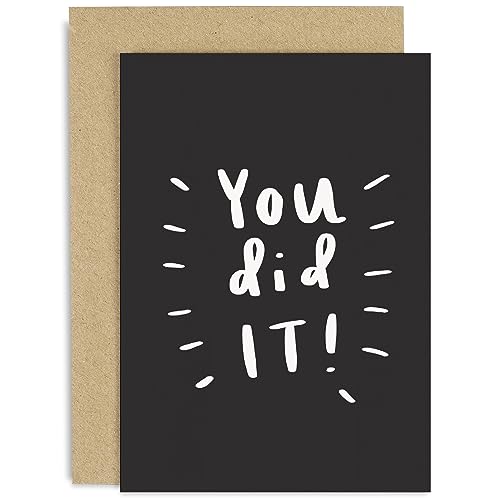 Old English Co. Well Done Karte für Sie oder Ihn – Congratulations on Exam Results, Pasing Driving Test – You Did It Karte für Sohn, Tochter, Freund | Innenseite blanko mit Umschlag von Old English Company