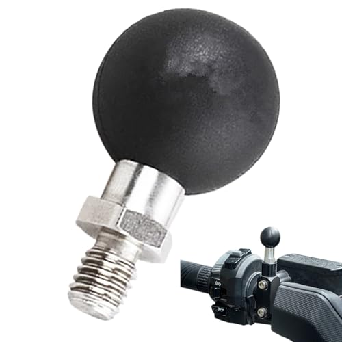 Kugeladapter für Anhängerkupplung, Befestigungskopf für Rückspiegel mit Kugelkopf | 360 Grad drehbar – Metallhalterung für Telefonhalterung, Actionkamera und Scooter Kugeladapter für Anhängerkupplung, Befestigungskopf für Rückspiegel mit Kugelkopf | 360 Grad drehbar – Metallhalterung für Telefonhalterung, Actionkamera und Scooter von Oldmoom