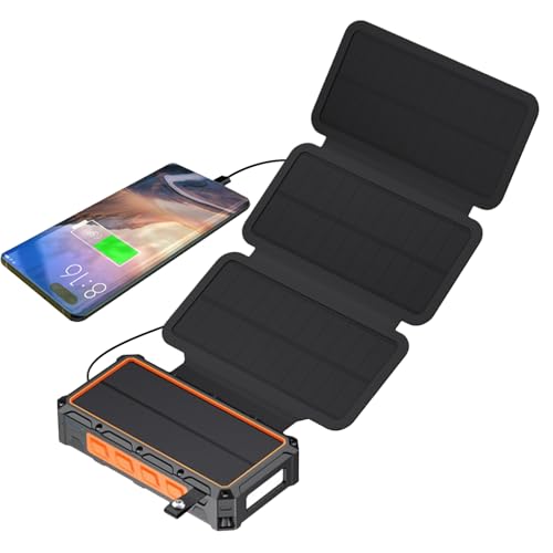 Solar Powerbank | Handkurbel-Akkuladegerät Mit Integrierter LED-Beleuchtung - Faltbare Powerbank Mit SOS-Alarmfunktion Und Für Frauen, Männer & Jugendliche Solar Powerbank | Handkurbel-Akkuladegerät Mit Integrierter LED-Beleuchtung - Faltbare Powerbank Mit SOS-Alarmfunktion Und Für Frauen, Männer & Jugendliche von Oldmoom