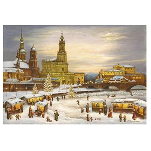 2915 - Weihnachtspostkarte "Dresden Hofkirche" von Olewinski & Tochter