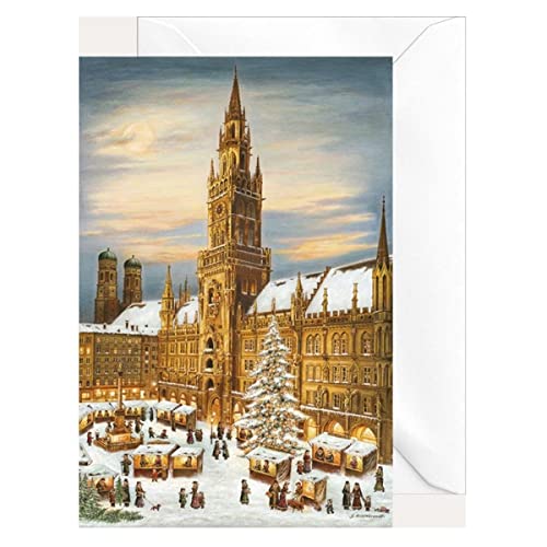 Olewinski & Tochter 2300 - Weihnachtsklappkarte München Rathaus von Olewinski & Tochter