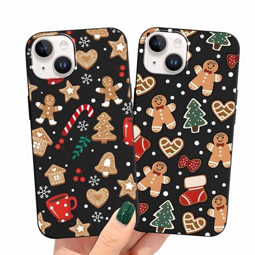 Olgary 2 Stück Weihnachten Handyhülle für Apple iPhone 14/13 6,1",Sanft Silikon TPU Hülle mit Weihnachts Hirsch Schneemann Santa Geschenke Muster, Christmas Designs Schutzhülle,1 Olgary 2 Stück Weihnachten Handyhülle für Apple iPhone 14/13 6,1",Sanft Silikon TPU Hülle mit Weihnachts Hirsch Schneemann Santa Geschenke Muster, Christmas Designs Schutzhülle,1 von Olgary