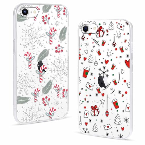 Olgary 2 Stück Weihnachten Handyhülle für Apple iPhone 8/7/SE 2020/SE 2022 4,7",Sanft Hülle mit Snowflakes Weihnachts Hirsch Schneemann Santa Geschenke Muster, Christmas Designs Schutzhülle,1 Olgary 2 Stück Weihnachten Handyhülle für Apple iPhone 8/7/SE 2020/SE 2022 4,7",Sanft Hülle mit Snowflakes Weihnachts Hirsch Schneemann Santa Geschenke Muster, Christmas Designs Schutzhülle,1 von Olgary