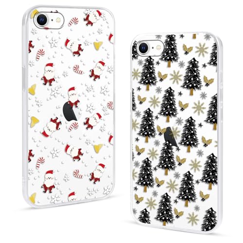 Olgary 2 Stück Weihnachten Handyhülle für Apple iPhone 8/7/SE 2020/SE 2022 4,7",Sanft Hülle mit Snowflakes Weihnachts Hirsch Schneemann Santa Geschenke Muster, Christmas Designs Schutzhülle,6 Olgary 2 Stück Weihnachten Handyhülle für Apple iPhone 8/7/SE 2020/SE 2022 4,7",Sanft Hülle mit Snowflakes Weihnachts Hirsch Schneemann Santa Geschenke Muster, Christmas Designs Schutzhülle,6 von Olgary