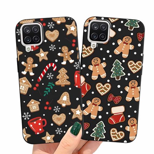 Olgary 2 Stück Weihnachten Handyhülle für Samsung Galaxy A12 4G 6,5",Sanft Silikon TPU Hülle mit Weihnachts Hirsch Schneemann Santa Geschenke Muster, Christmas Designs Schutzhülle,1 Olgary 2 Stück Weihnachten Handyhülle für Samsung Galaxy A12 4G 6,5",Sanft Silikon TPU Hülle mit Weihnachts Hirsch Schneemann Santa Geschenke Muster, Christmas Designs Schutzhülle,1 von Olgary