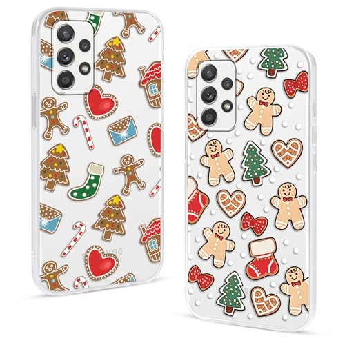 Olgary 2 Stück Weihnachten Handyhülle für Samsung Galaxy A52 4G/5G/A52s 5G 6,5",Sanft Hülle mit Snowflakes Weihnachts Hirsch Schneemann Santa Geschenke Muster, Christmas Designs Schutzhülle,2 Olgary 2 Stück Weihnachten Handyhülle für Samsung Galaxy A52 4G/5G/A52s 5G 6,5",Sanft Hülle mit Snowflakes Weihnachts Hirsch Schneemann Santa Geschenke Muster, Christmas Designs Schutzhülle,2 von Olgary
