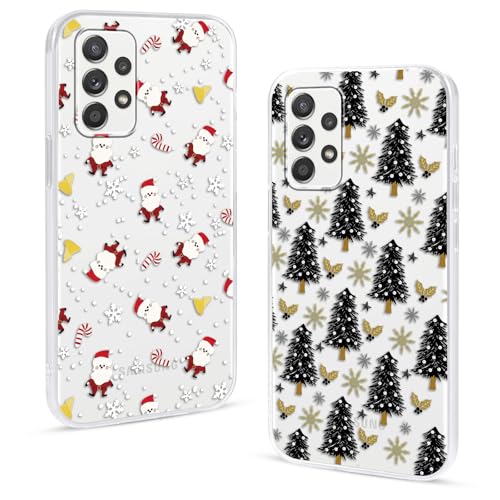 Olgary 2 Stück Weihnachten Handyhülle für Samsung Galaxy A52 4G/5G/A52s 5G 6,5",Sanft Hülle mit Snowflakes Weihnachts Hirsch Schneemann Santa Geschenke Muster, Christmas Designs Schutzhülle,6 Olgary 2 Stück Weihnachten Handyhülle für Samsung Galaxy A52 4G/5G/A52s 5G 6,5",Sanft Hülle mit Snowflakes Weihnachts Hirsch Schneemann Santa Geschenke Muster, Christmas Designs Schutzhülle,6 von Olgary